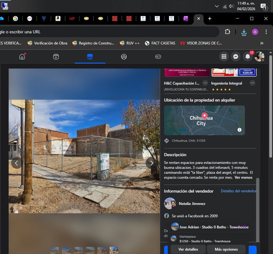 TERRENO EN RENTA EN CALLE 19VA Y CALLE NICOLÁS BRAVO
