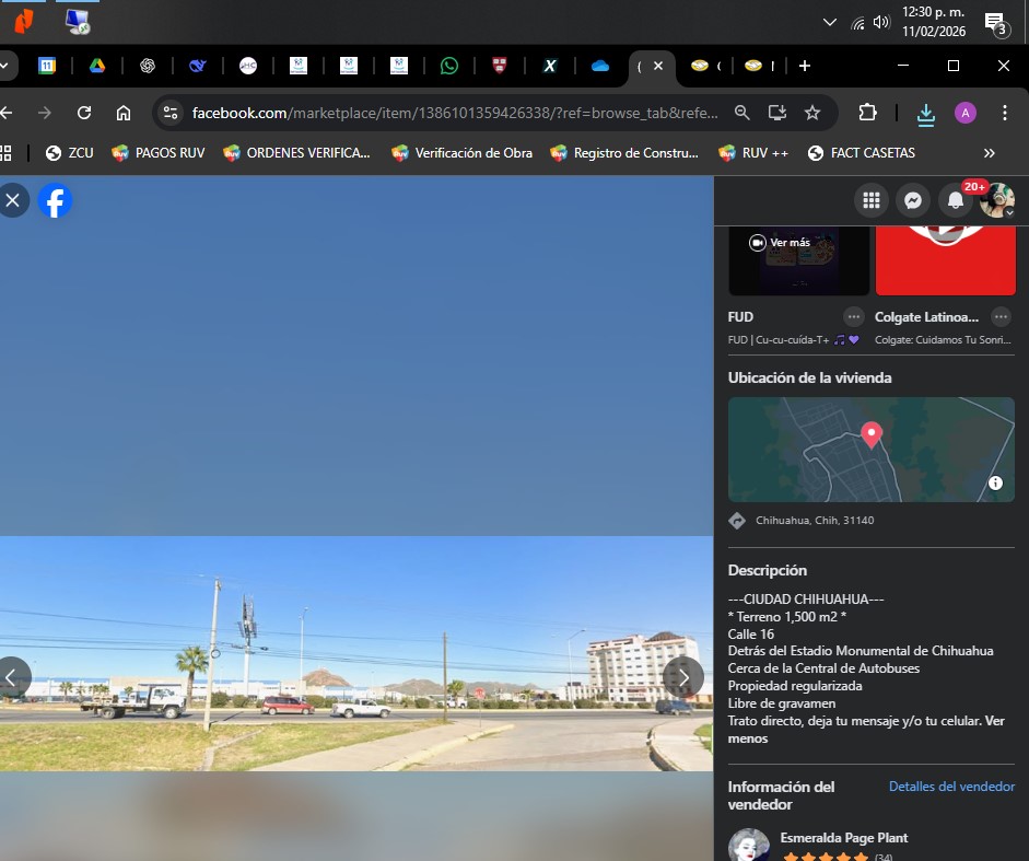TERRENO DETRAZ DEL ESTADIO MONUMENTAL DE BEIS BOL