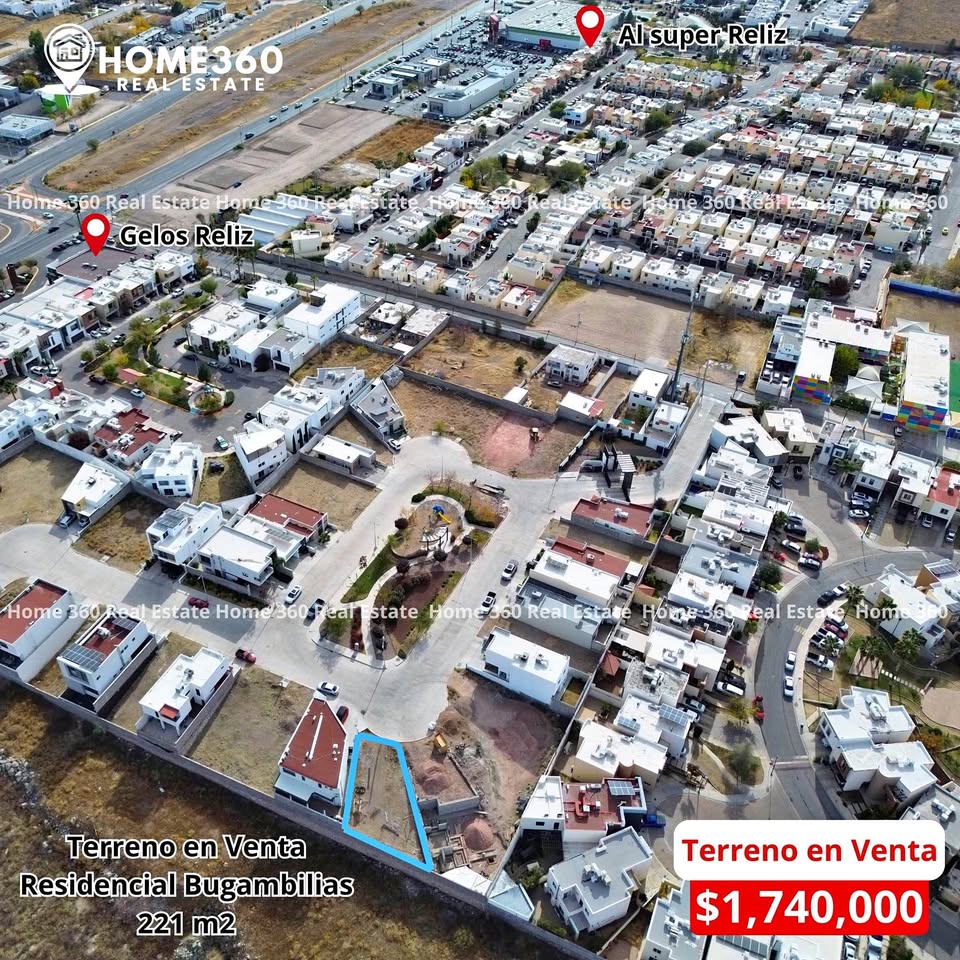 TERRENO IRREGULAR EN RESIDENCIAL BUGAMBILIAS RELIZ