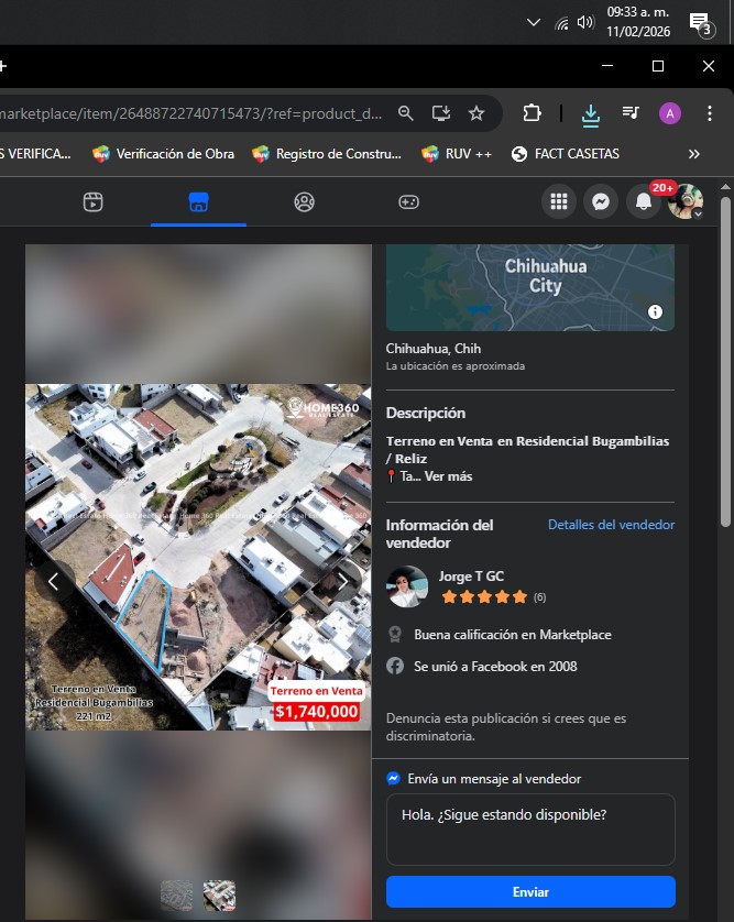 TERRENO IRREGULAR EN RESIDENCIAL BUGAMBILIAS RELIZ