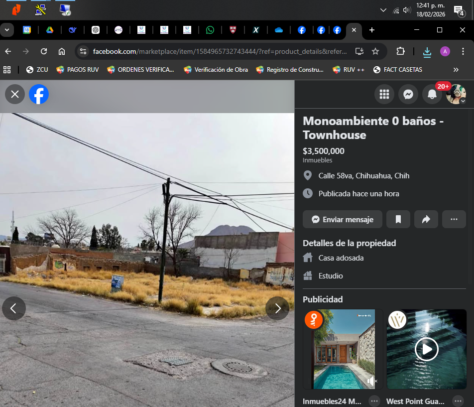 TERRENO EN COLONIA ZARCO