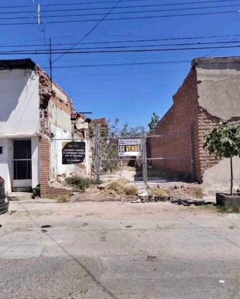 TERRENO EN ZONA CENTRO CALLE OJINAGA DEL LADO DEL HOSPITAL